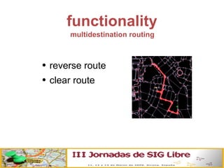 functionality reverse route clear route multidestination routing 