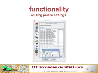 functionality routing profile settings 