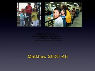 Matthew 25:31-46 