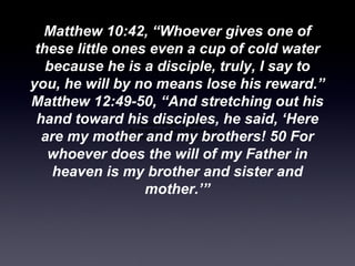Discipleship and Strangers: A Cup of Cold Water