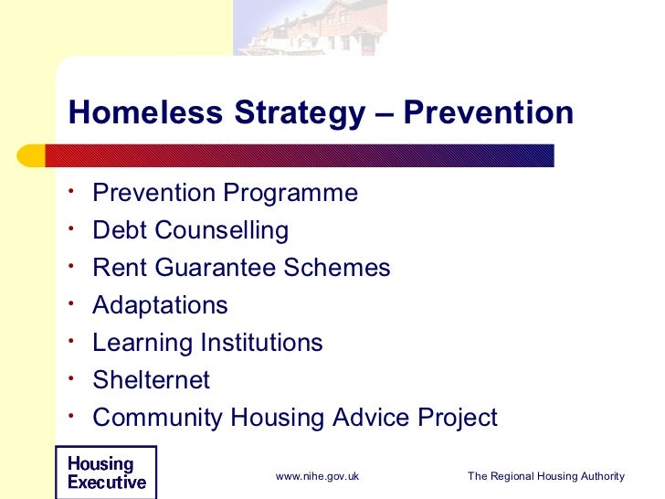 "Housing strategies as a solution to homelessness"