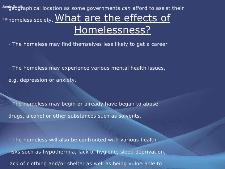 cause and effect essay on homelessness