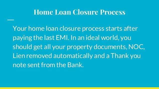 lic home loan closure