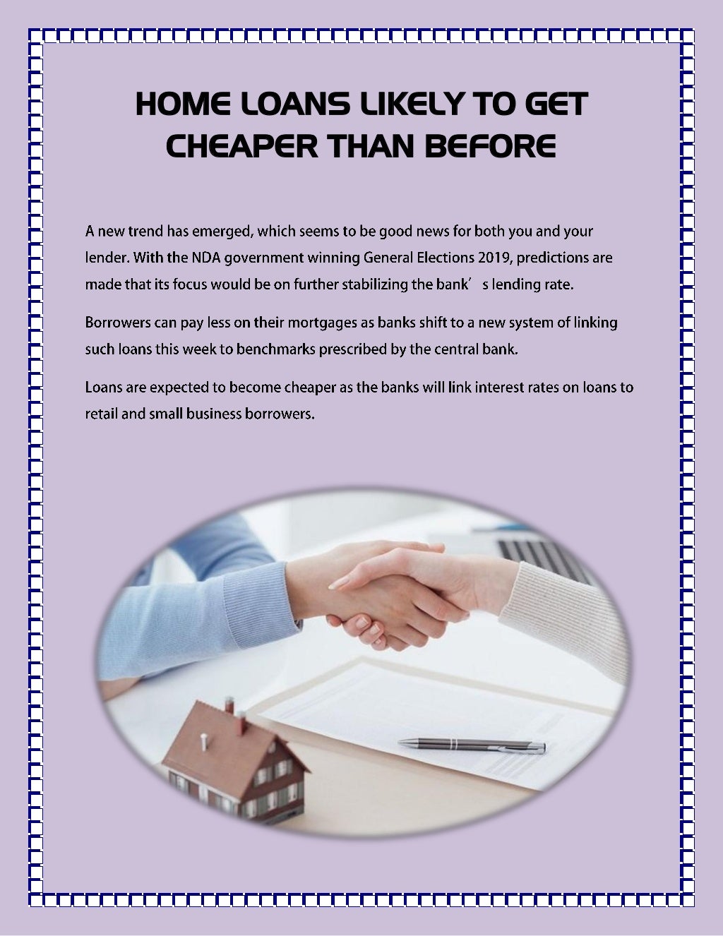Home Loans Likely To Get Cheaper Than Before Home Loans Likely To Get Cheaper Than Before