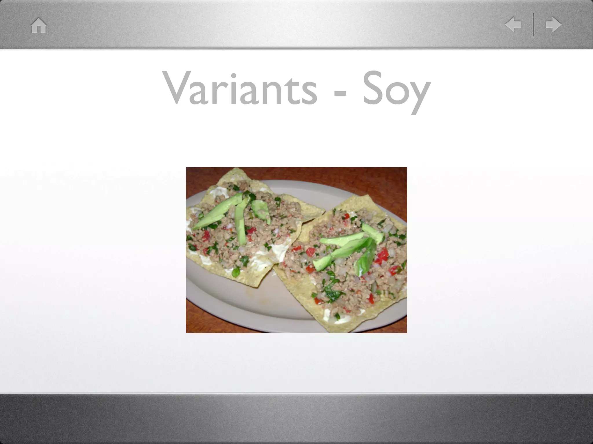 Variants - Soy
 