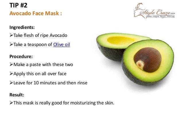 avocado banana face mask