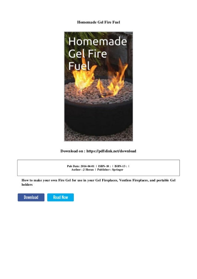 Homemade Gel Fire Fuel