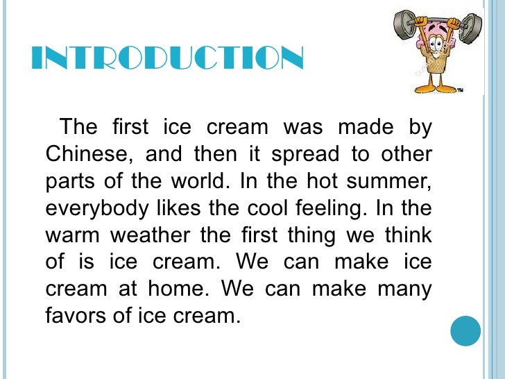 The history of ice cream essay image