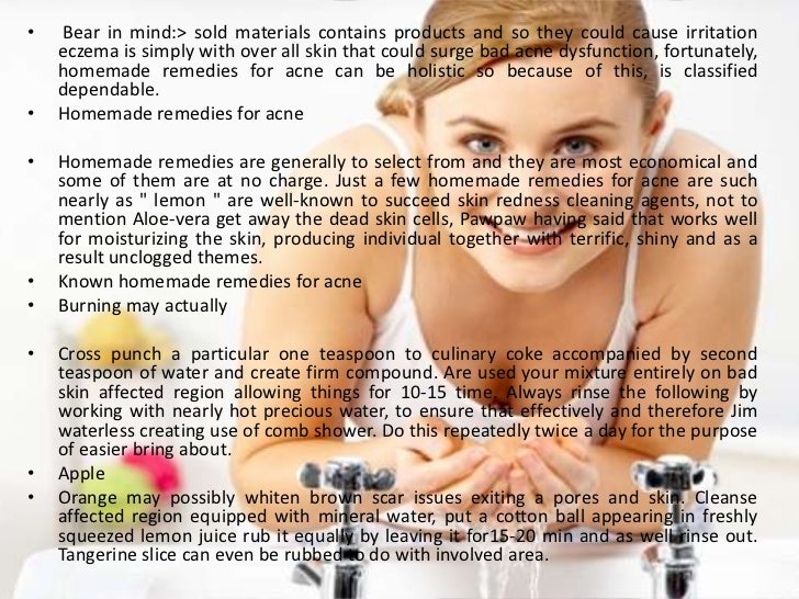 Home made remedies for acne ppt