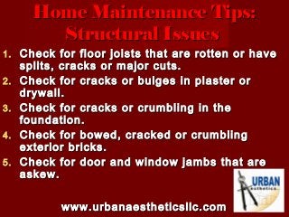 Home Maintenance Tips | PPT