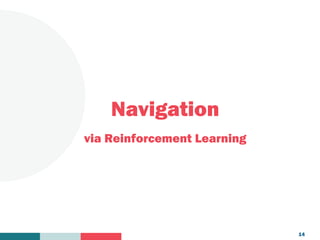 Your
Logo
Here
Navigation
via Reinforcement Learning
14
 