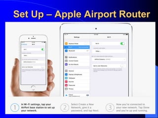 Set Up – Apple Airport Router
 