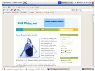 Entramos en Usar Php Webquets 