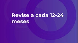 Revise a cada 12-24
meses
 