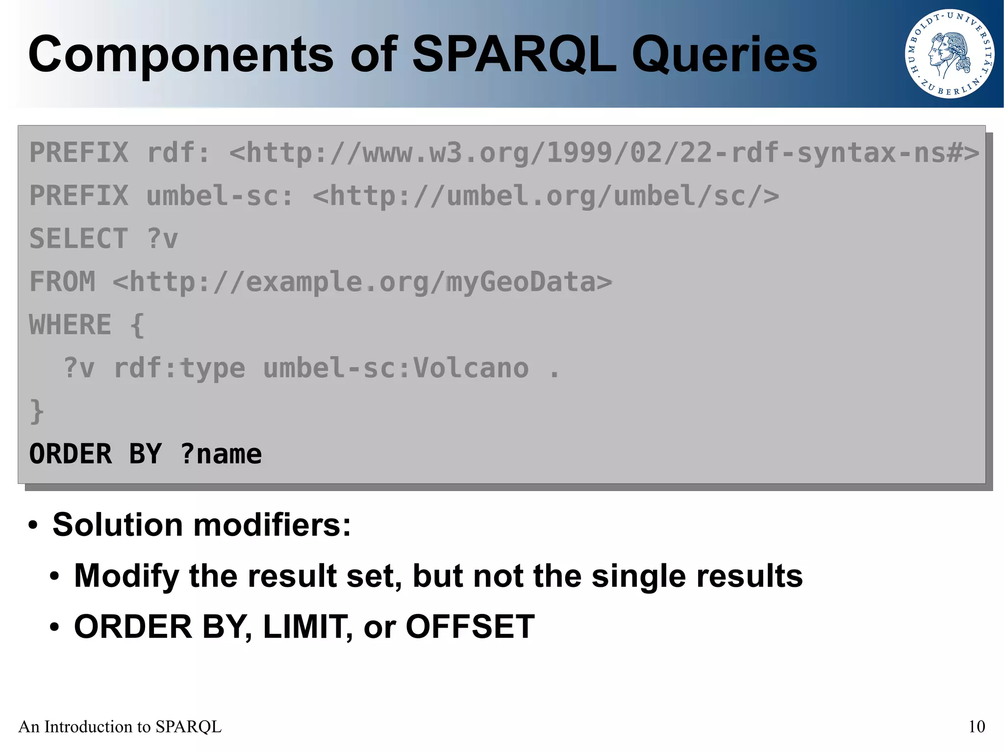 An Introduction to SPARQL