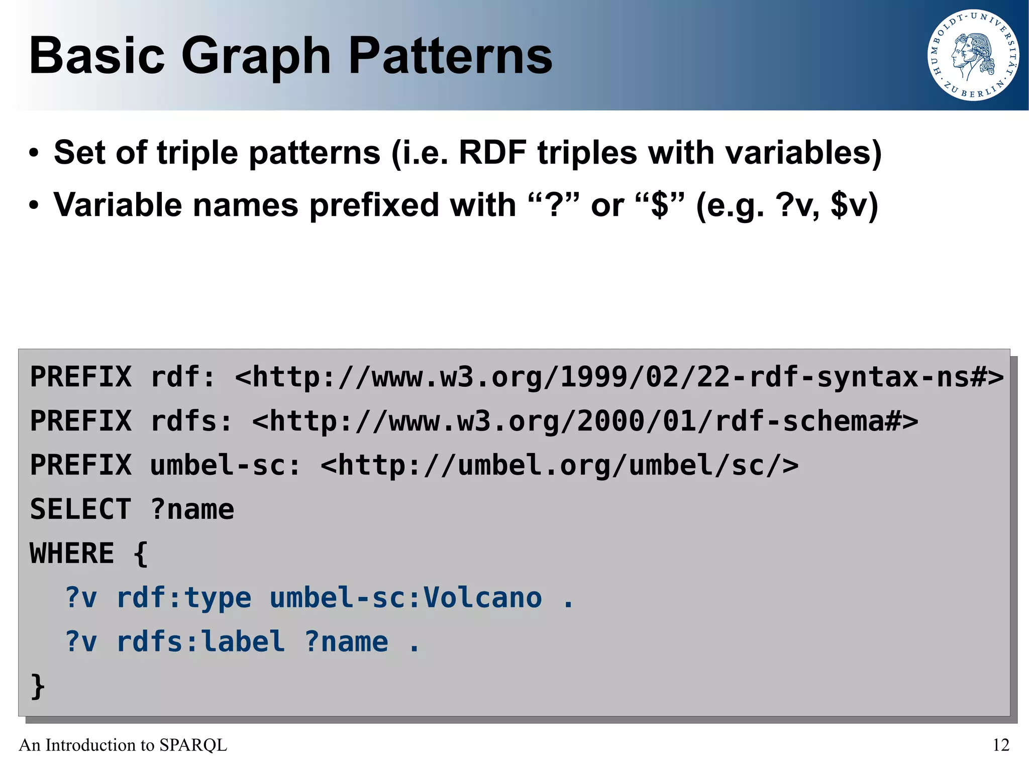 An Introduction to SPARQL