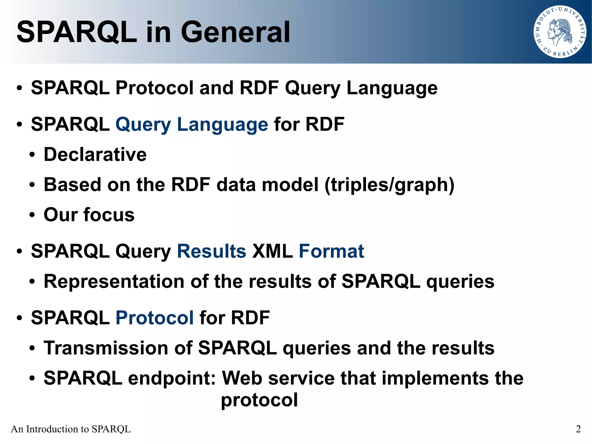 An Introduction to SPARQL