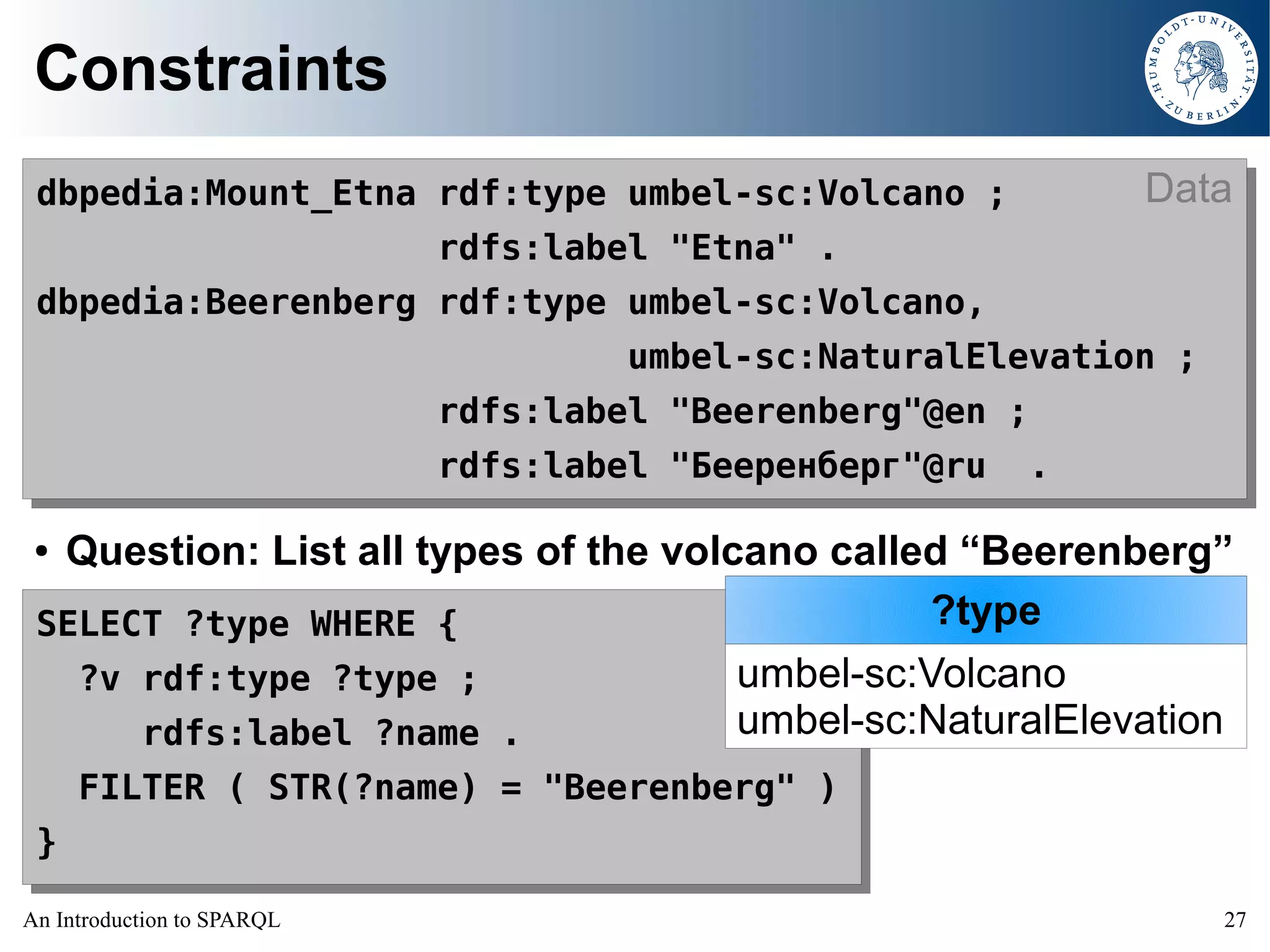 An Introduction to SPARQL