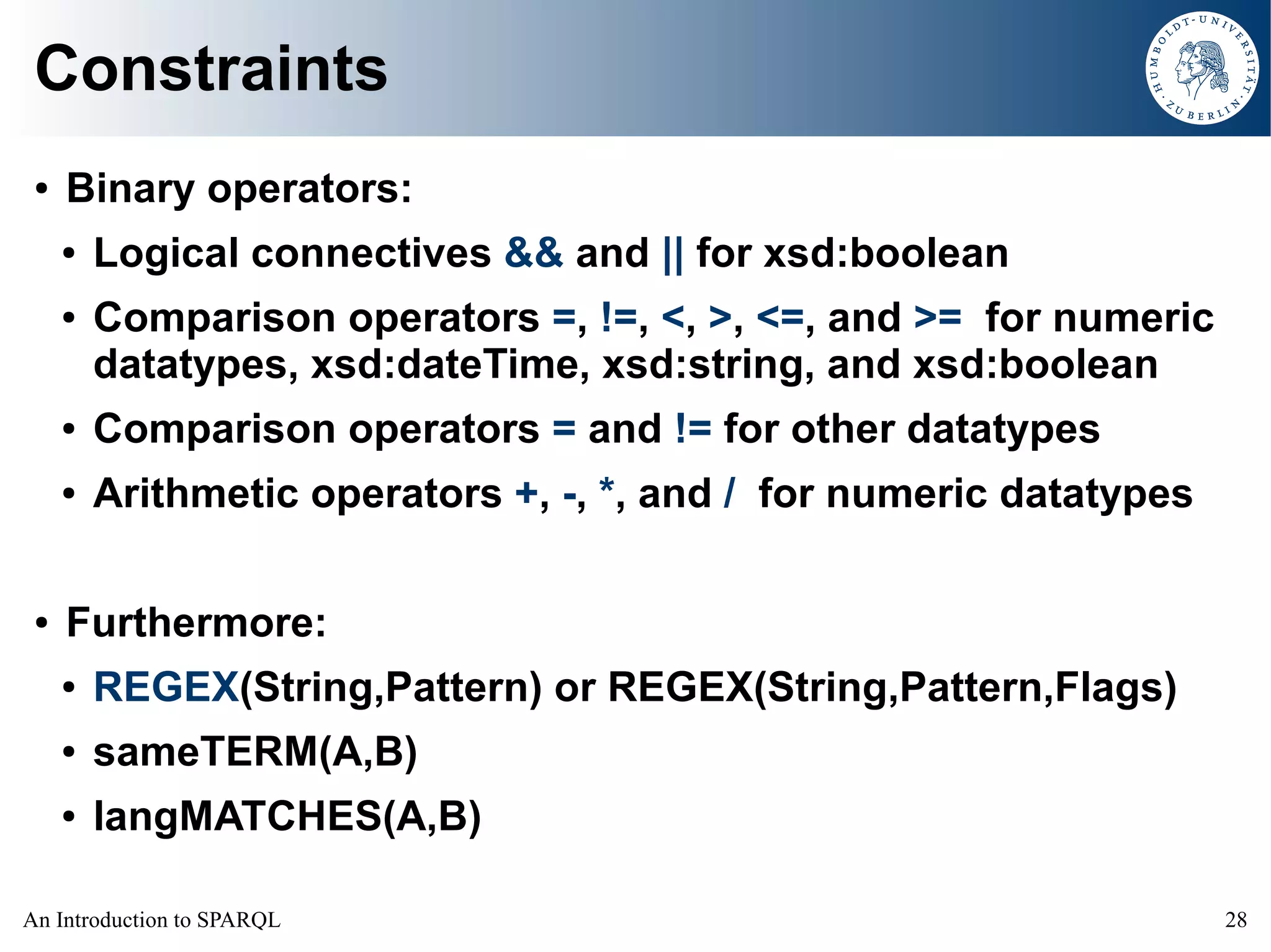 An Introduction to SPARQL