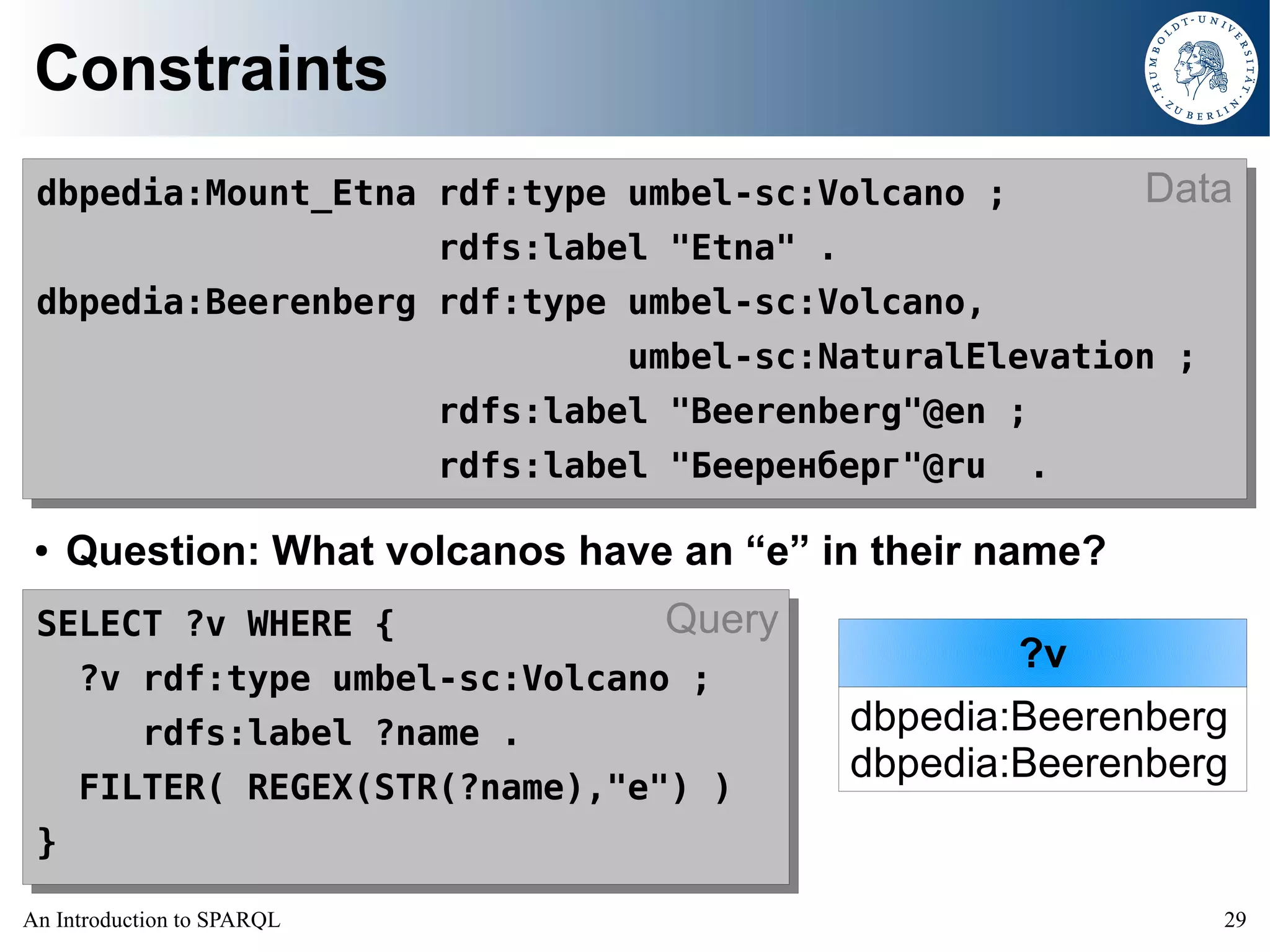 An Introduction to SPARQL