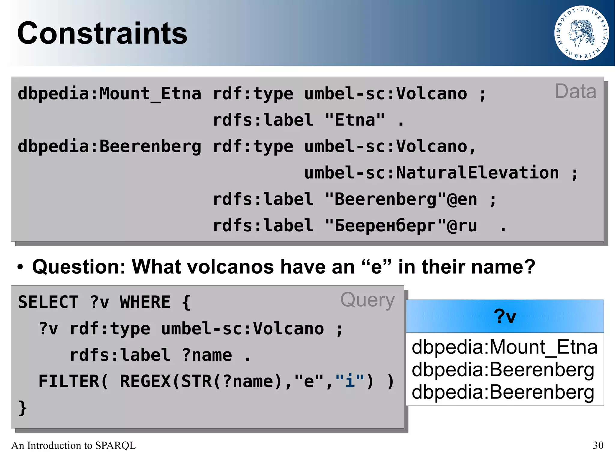 An Introduction to SPARQL
