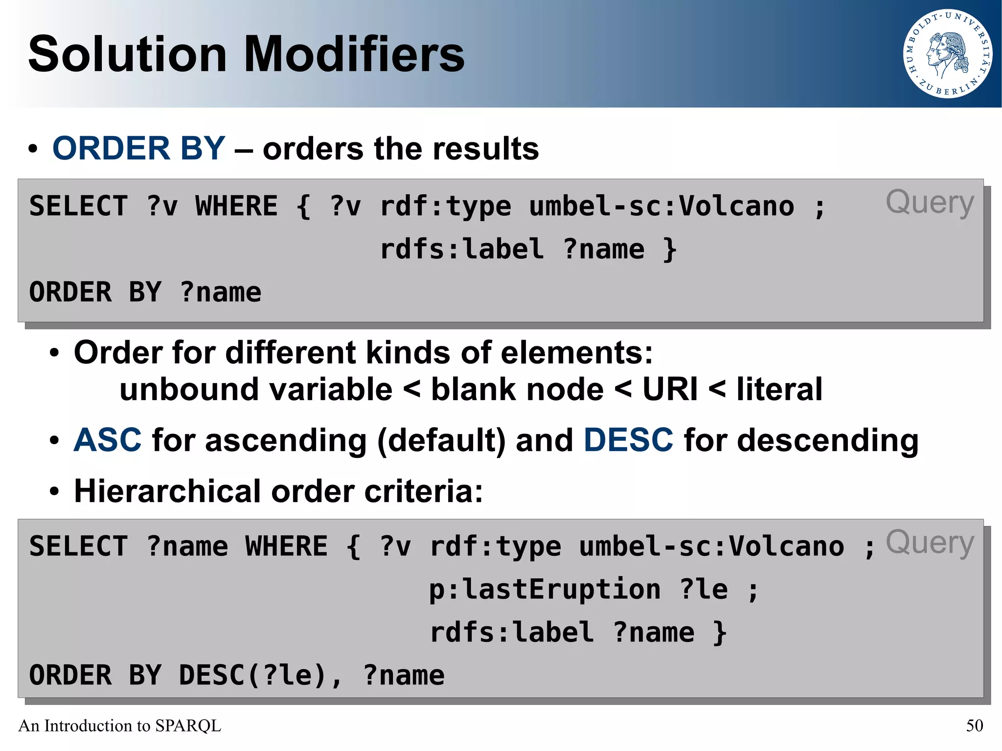An Introduction to SPARQL