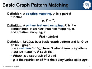 The Semantics of SPARQL