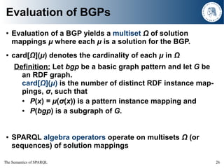 The Semantics of SPARQL