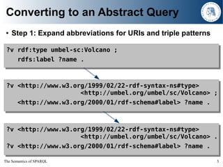 The Semantics of SPARQL
