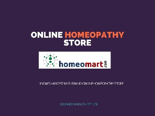 Online homeopathy store