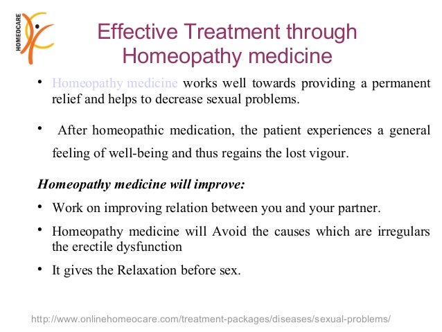 homeopathic medicine for sexual disorder medicine works