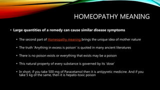 Homeopathy intelligence overview