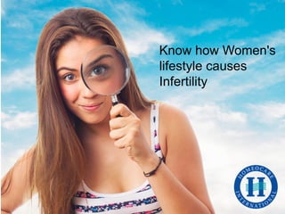 Know how Women's
lifestyle causes
Infertility
 