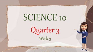 SCIENCE 10
Quarter 3
Week 3
 