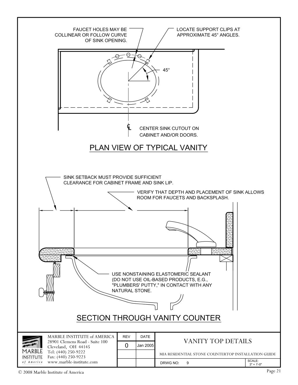 natural stone countertop installation