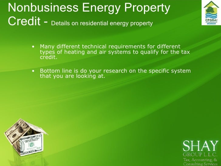 Green Tax Incentives And Rebates Slideshare