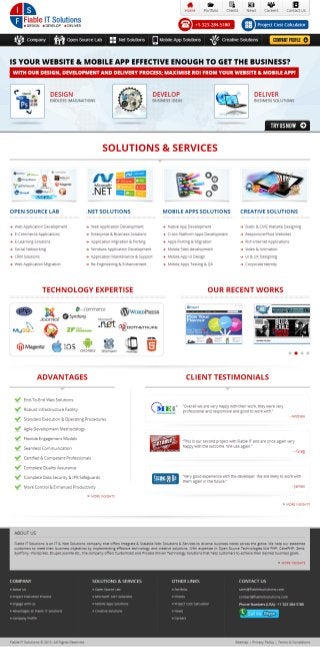 Fiable IT Solutions-Home Page