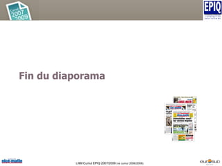 Audience en hausse pour le groupe Nice Matin ! 636 000 lecteurs Taux de pénétration sur zone principale 45,9% LNM Cumul EPIQ 2007/2009 (vs cumul 2006/2008)
