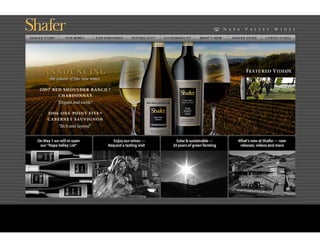 Recent Work — Shafer Vineyards Website