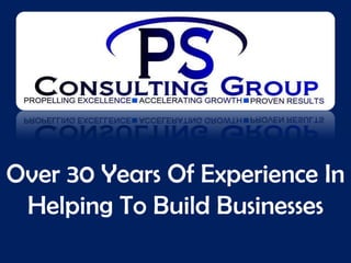 Over 30 Years Of Experience In
 Helping To Build Businesses
 