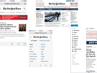 Home pages and nav