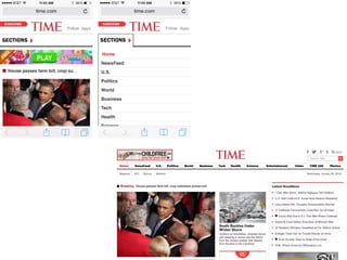 Home pages and nav