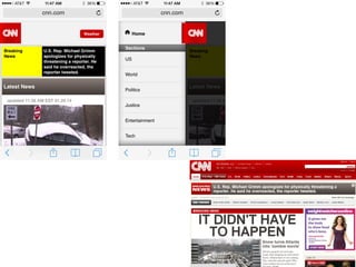 Home pages and nav