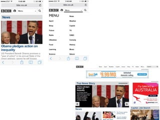 Home pages and nav