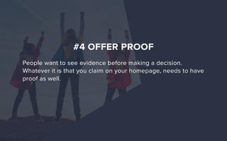 Homepage's conversion