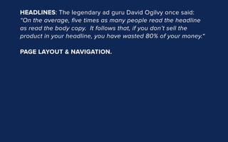 Homepage's conversion