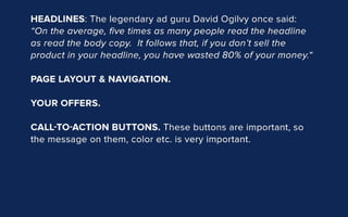 Homepage's conversion