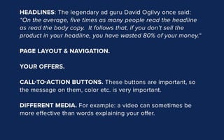 Homepage's conversion