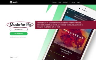 Homepage's conversion