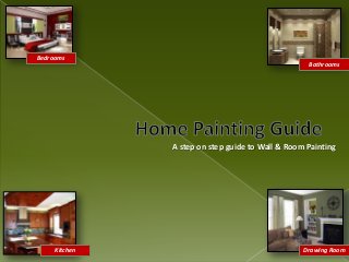 Bedrooms

Bathrooms

A step on step guide to Wall & Room Painting

Kitchen

Drawing Room

 